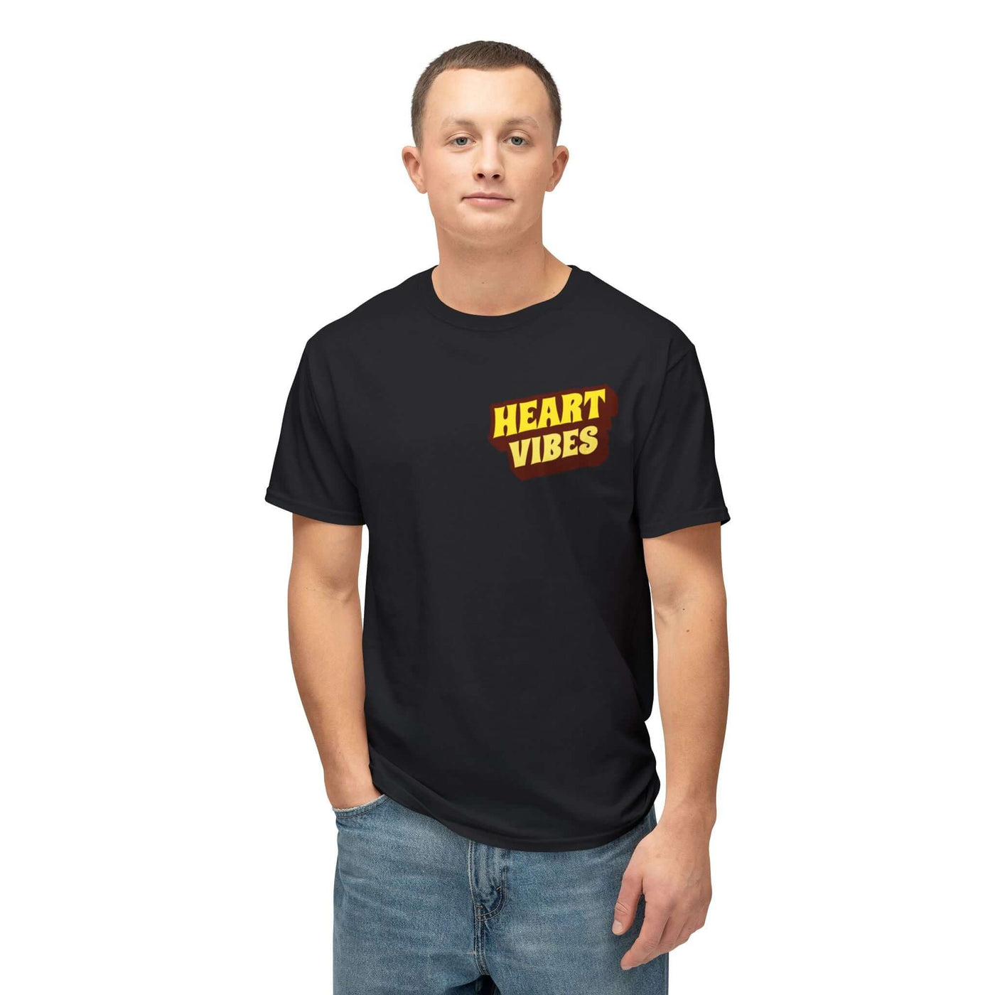 Heart Vibes Unisex T-Shirt – Positively Inspiring Graphic Tee for Dreamers