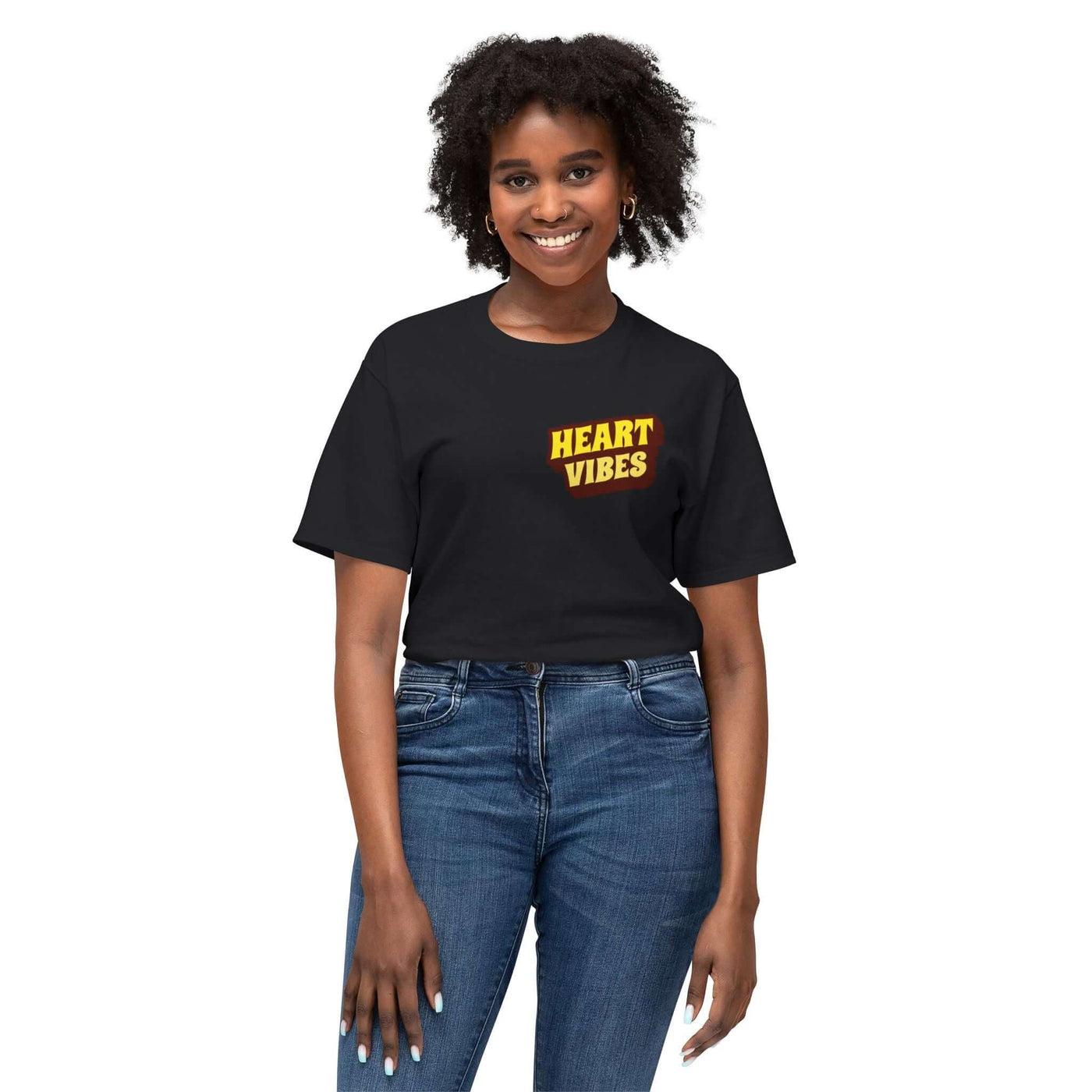 Heart Vibes Unisex T-Shirt – Positively Inspiring Graphic Tee for Dreamers